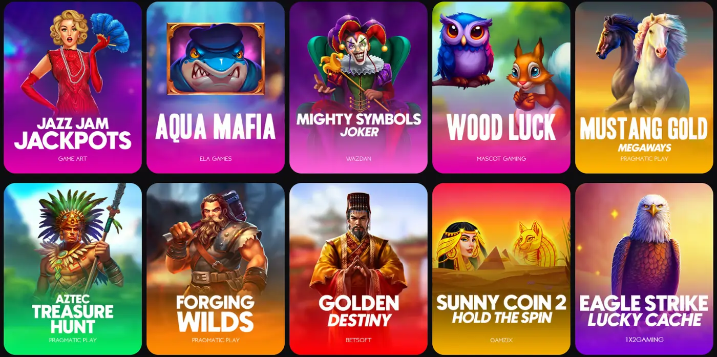 Toutes les machines à sous du casino Golden Panda